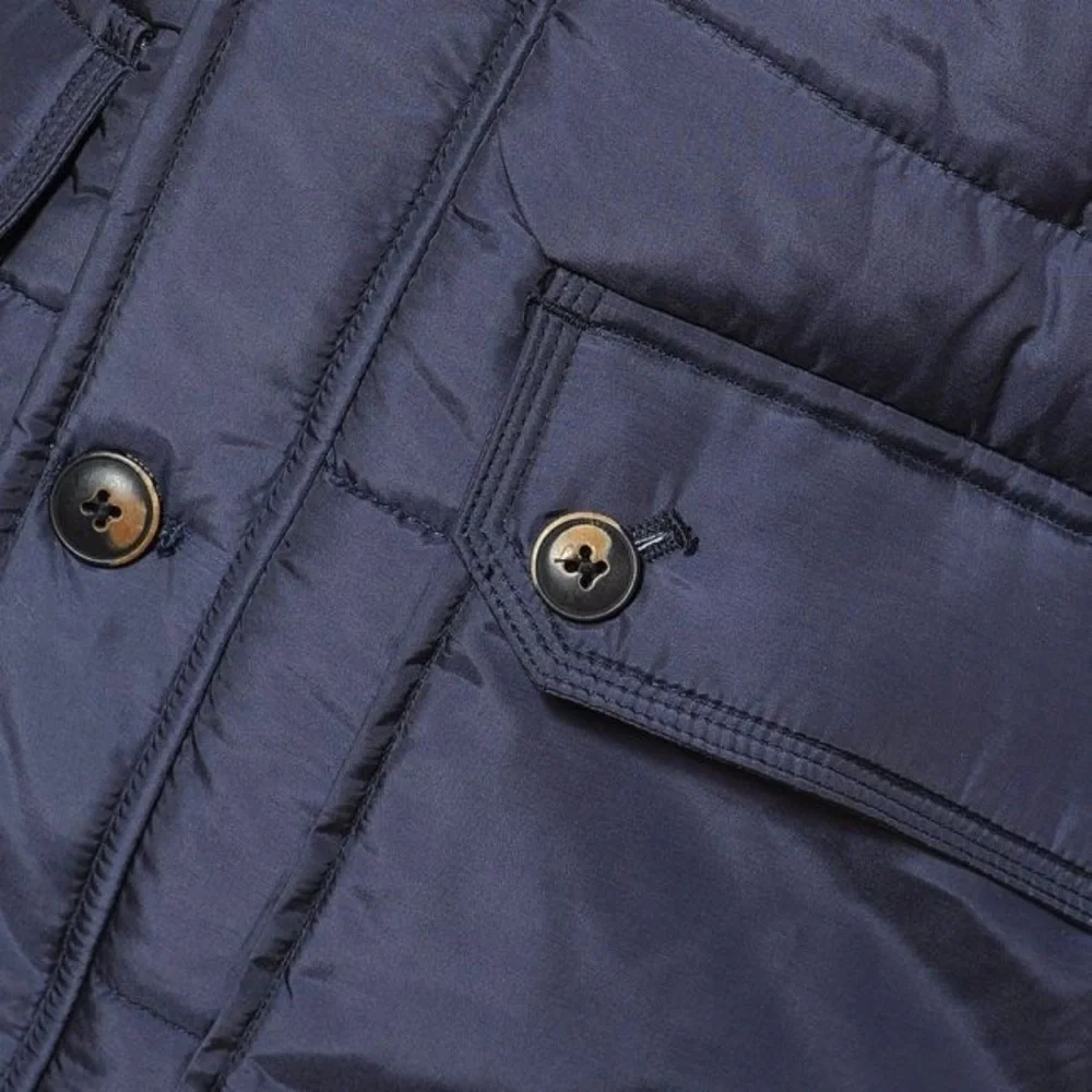 Ted Baker London Quilted Puffer Vest Gilet Men’s Large Navy Blue